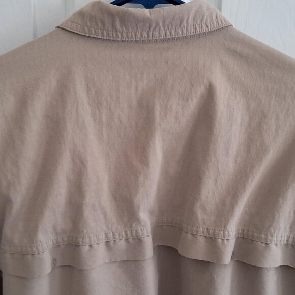 Men's Northwest Territory Long Sleeve Button Down Work Shirt, Size Large, Khaki - Picture 5 of 7